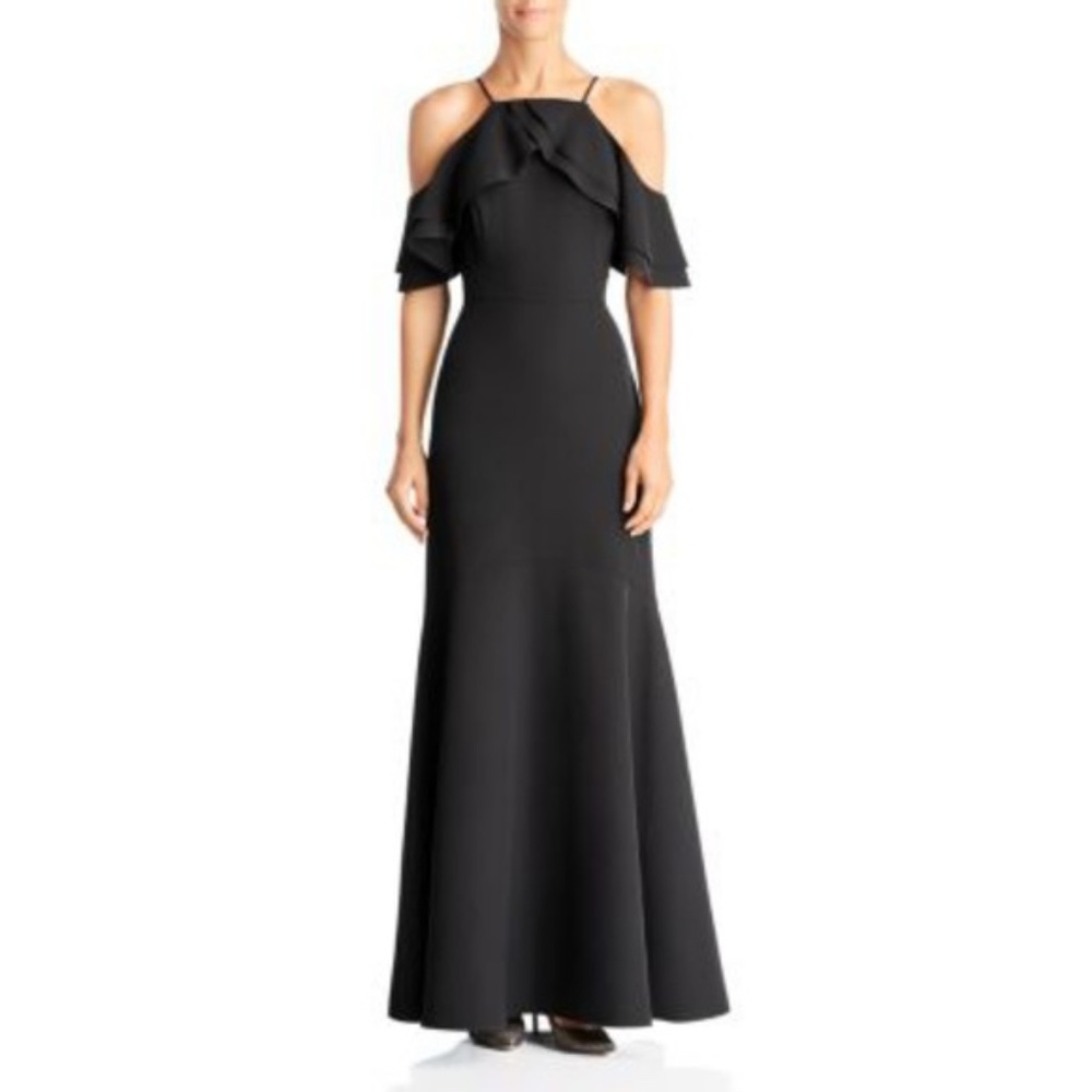 LAUNDRY SHELLI SEGAL Cutaway Dress Cold Shoulder
